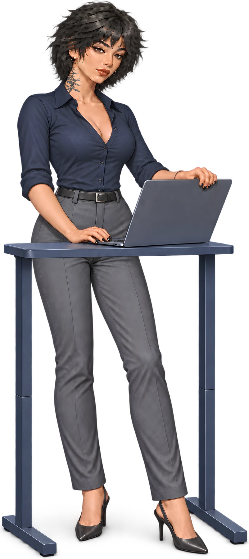 Трафик-менеджер Amonet Studio с рабочим ноутбуком